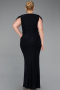 Robe De Soirée Grande Taille Longue Bleu Marine ABU5731