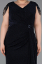 Robe De Soirée Grande Taille Longue Bleu Marine ABU5731