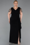 Robe De Soirée Grande Taille Longue Noir ABU5731