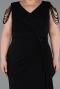 Robe De Soirée Grande Taille Longue Noir ABU5731