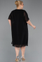 Robe Grande Taille Midi Noir ABK2596