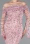 Robe Queue De Poisson Squameuse Longue Poudre ABU5623