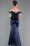 Robe de Soirée Longue Bleu Marine ABU6078