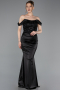 Robe de Soirée Longue Noir ABU6078