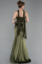Robe de Soirée Longue Kaki ABU6079