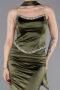Robe de Soirée Longue Kaki ABU6079