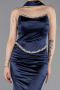 Robe de Soirée Longue Bleu Marine ABU6079