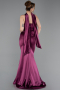 Robe de Soirée Longue Prune ABU6079