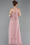 Robe de Soirée Longue Mousseline Poudre ABU6081