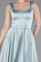 Robe De Cérémonie Satin Midi Menthe ABK2586