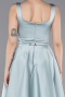 Robe De Cérémonie Satin Midi Menthe ABK2586