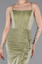 Robe de Soirée Longue Vert Huile ABU6082