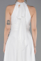 Robe de Cérémonie Courte Blanc ABK2612