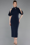 Tenue De Soirée Midi Bleu Marine ABK2517