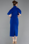 Tenue De Soirée Midi Bleu Saxe ABK2517