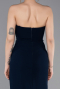 Robe De Soirée Longue Bleu Marine ABU6020