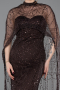 Robe De Soirée Longue Brun ABU4517