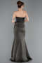Robe de Soirée Longue Satin Kaki ABU6061