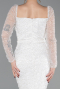 Robe De Soirée Perlé Longue Blanc ABU5699