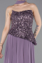 Robe De Soirée Mousseline Longue Lavande ABU5486