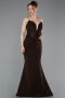 Robe De Soirée Longue Brun ABU5568