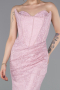 Robe De Soirée Dantelle Longue Poudre ABU6148