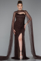 Robe De Soirée Dantelle Longue Brun ABU5614