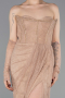 Robe de Soirée Longue Dantelle Cuivre ABU5770