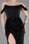 Robe de Soirée Longue Noir ABU6087