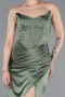 Robe de Soirée Longue Satin Turquoise ABU6091