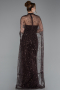 Robe De Soirée Longue Brun ABU4517