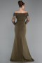 Robe de Soirée Longue Kaki ABU6101