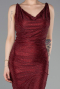 Robe de Soirée Longue Rouge Bordeaux ABU6105
