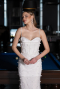 Robe de Soirée Longue Dantelle Blanc ABU6040