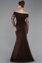 Robe de Soirée Longue Brun ABU6101