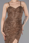 Robe de Soirée Longue Cuivre ABU6106