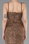 Robe de Soirée Longue Cuivre ABU6106