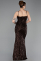 Robe de Soirée Longue Brun ABU6106