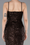 Robe de Soirée Longue Brun ABU6106