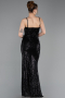 Robe de Soirée Longue Noir ABU6106