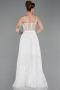 Robe de Soirée Longue Blanc ABU6108