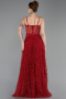 Robe de Soirée Longue Rouge ABU6108