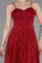 Robe de Soirée Longue Rouge ABU6108