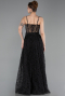 Robe de Soirée Longue Noir ABU6108