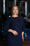 Robe De Soirée Grande Taille Midi Bleu Marine ABK1621