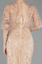 Robe De Soirée Grande Taille Perlé Longue Or ABU5722