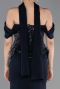 Robe de Soirée Longue Bleu Marine ABU6094