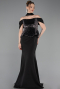 Robe de Soirée Longue Noir ABU6094