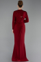 Robe De Soirée Grande Taille Longue Rouge Bordeaux ABU6097