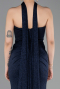 Robe de Soirée Longue Bleu Marine ABU6112